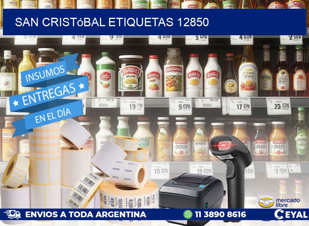 San Cristóbal etiquetas 12850