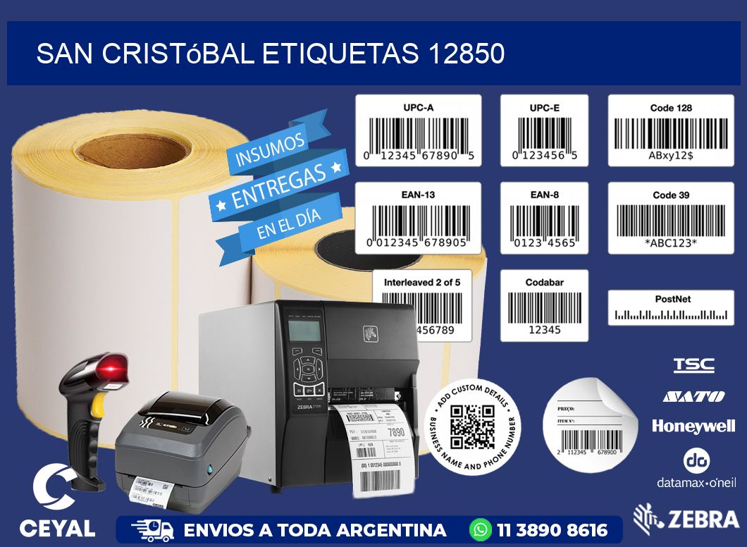 San Cristóbal etiquetas 12850