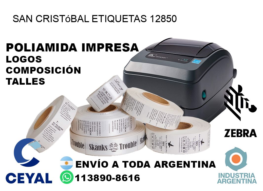 San Cristóbal etiquetas 12850