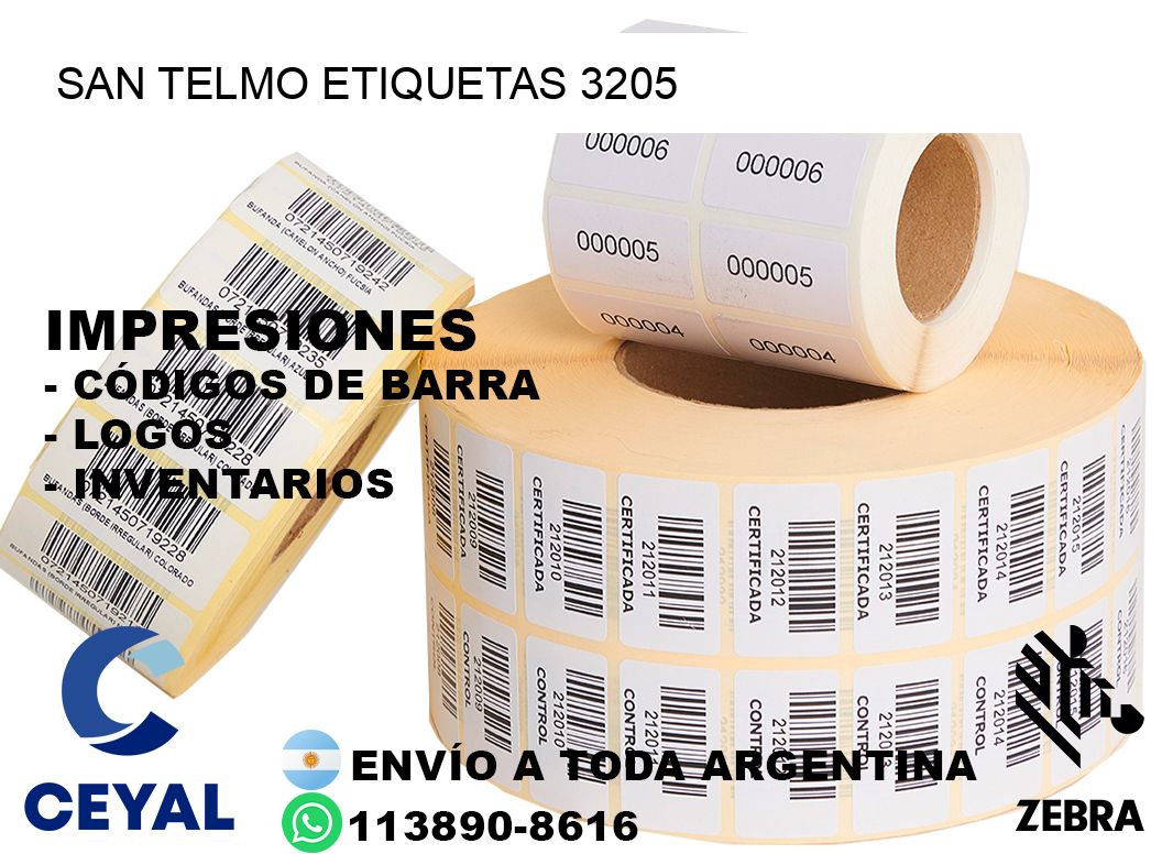 San Telmo etiquetas 3205