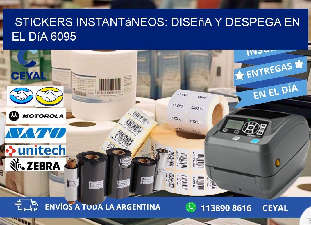 Stickers Instantáneos: Diseña y Despega en el Día 6095
