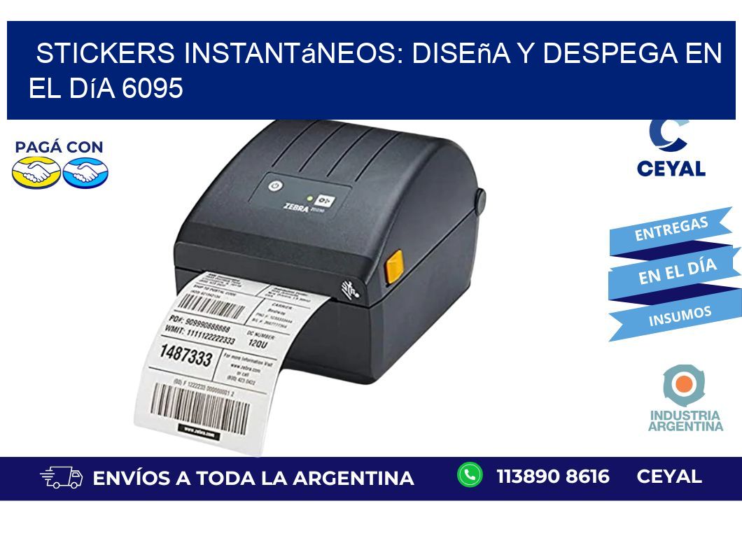 Stickers Instantáneos: Diseña y Despega en el Día 6095