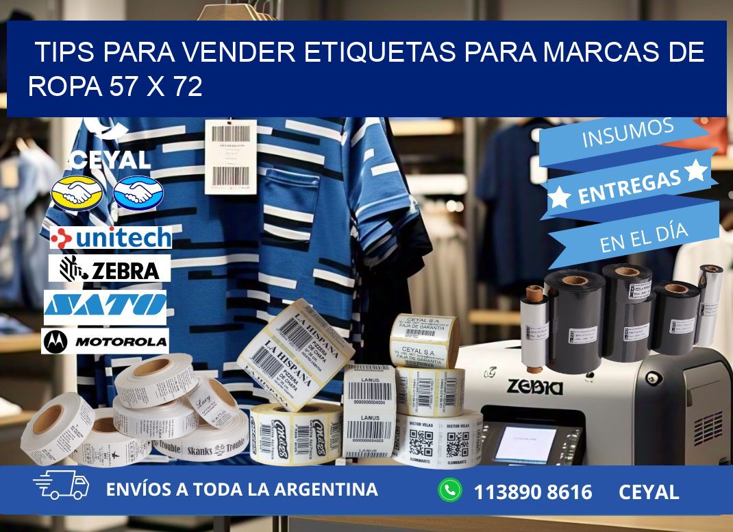 Tips para Vender Etiquetas para Marcas de Ropa 57 x 72