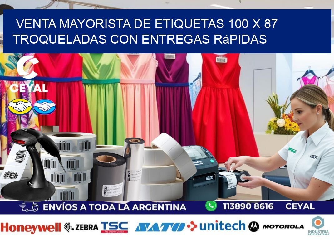 Venta mayorista de etiquetas 100 x 87 troqueladas con entregas rápidas