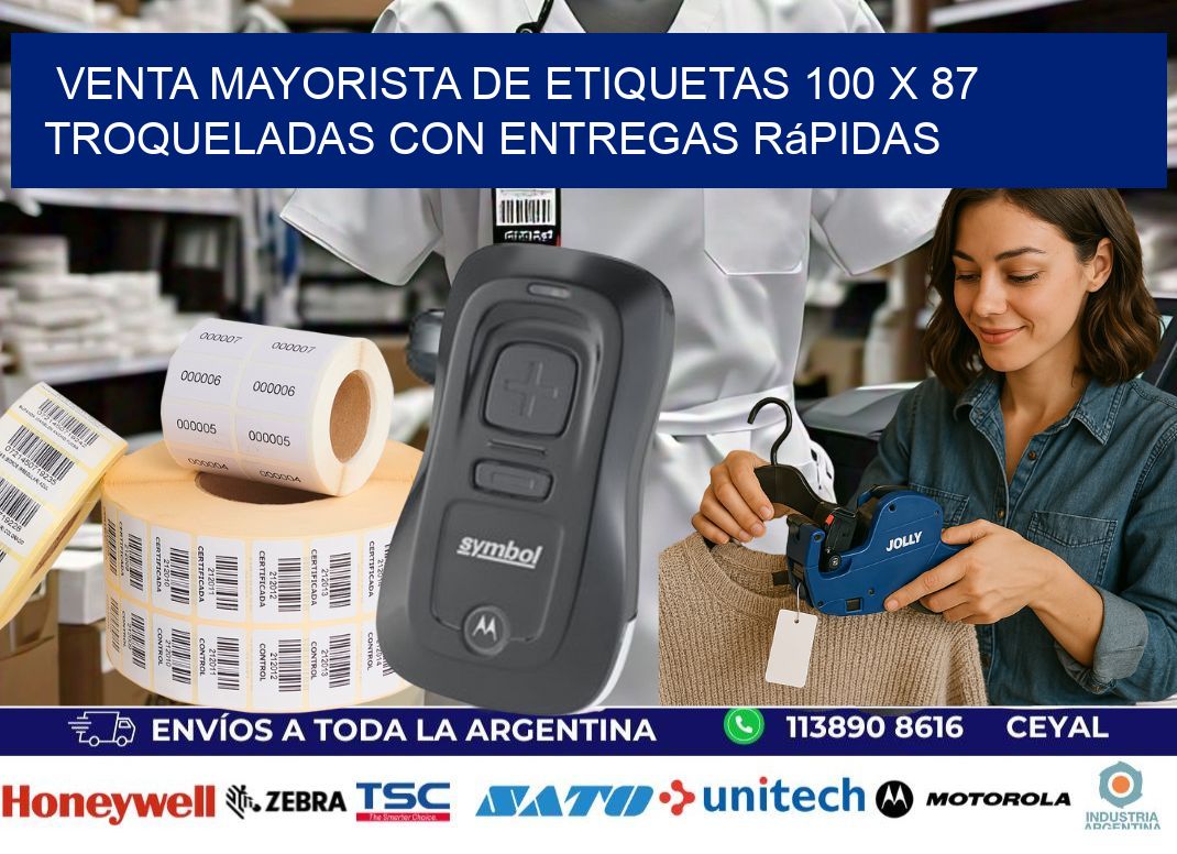 Venta mayorista de etiquetas 100 x 87 troqueladas con entregas rápidas