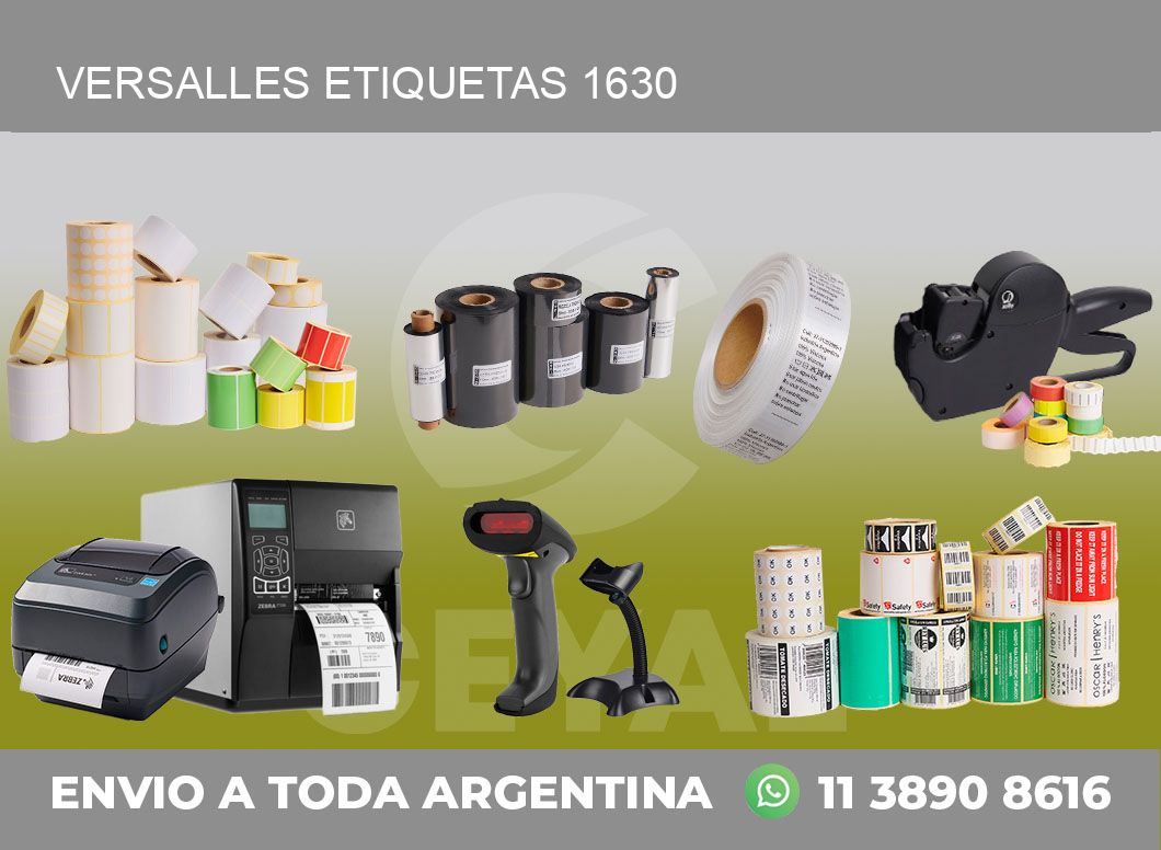 Versalles etiquetas 1630