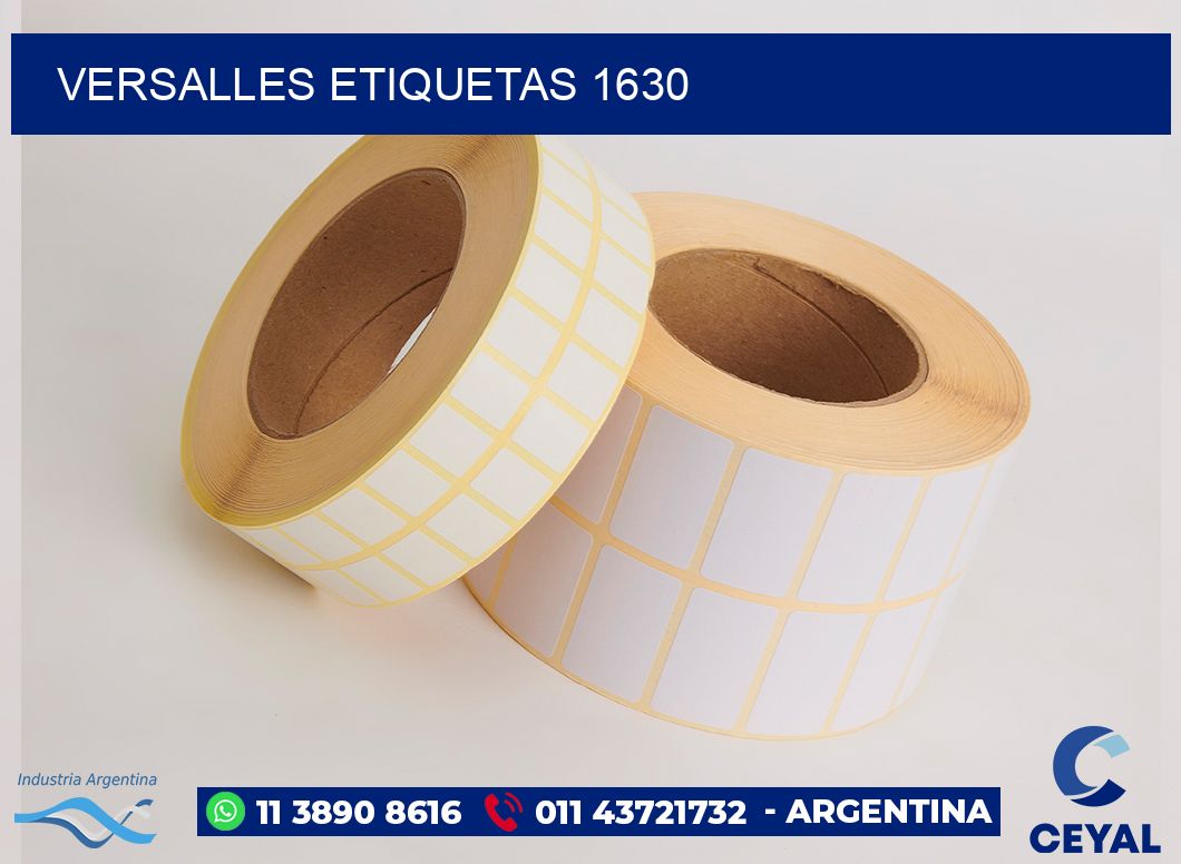 Versalles etiquetas 1630