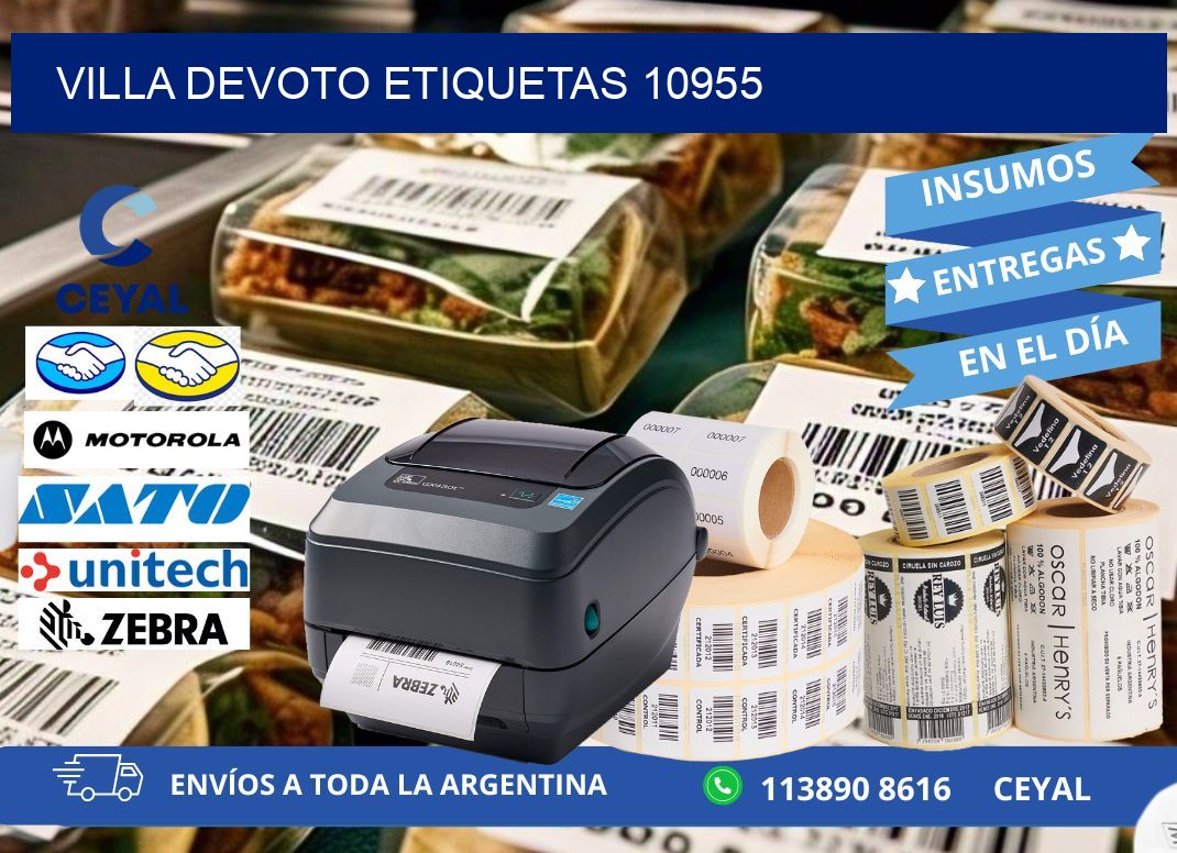 Villa Devoto etiquetas 10955