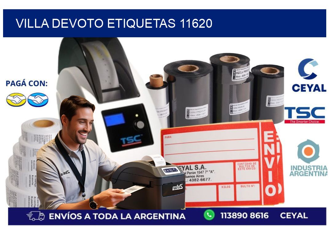Villa Devoto etiquetas 11620