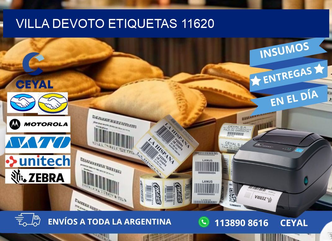Villa Devoto etiquetas 11620