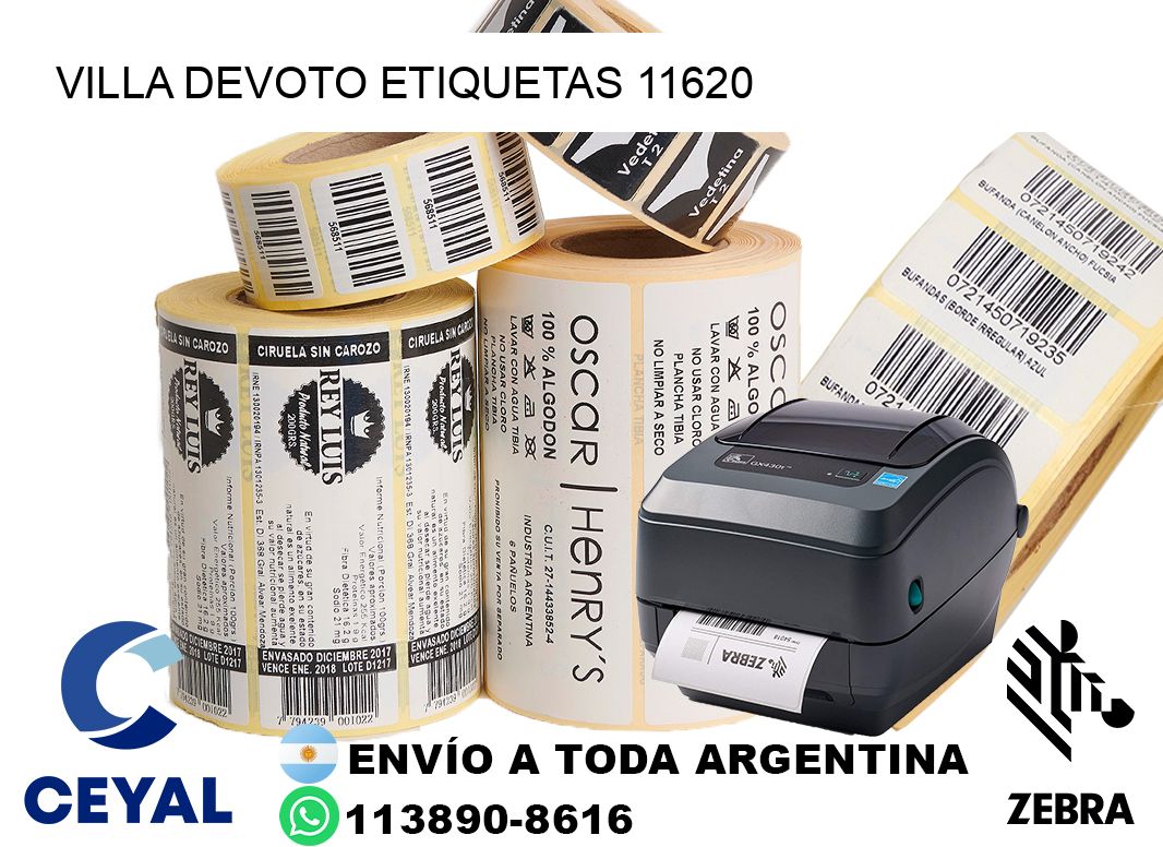 Villa Devoto etiquetas 11620