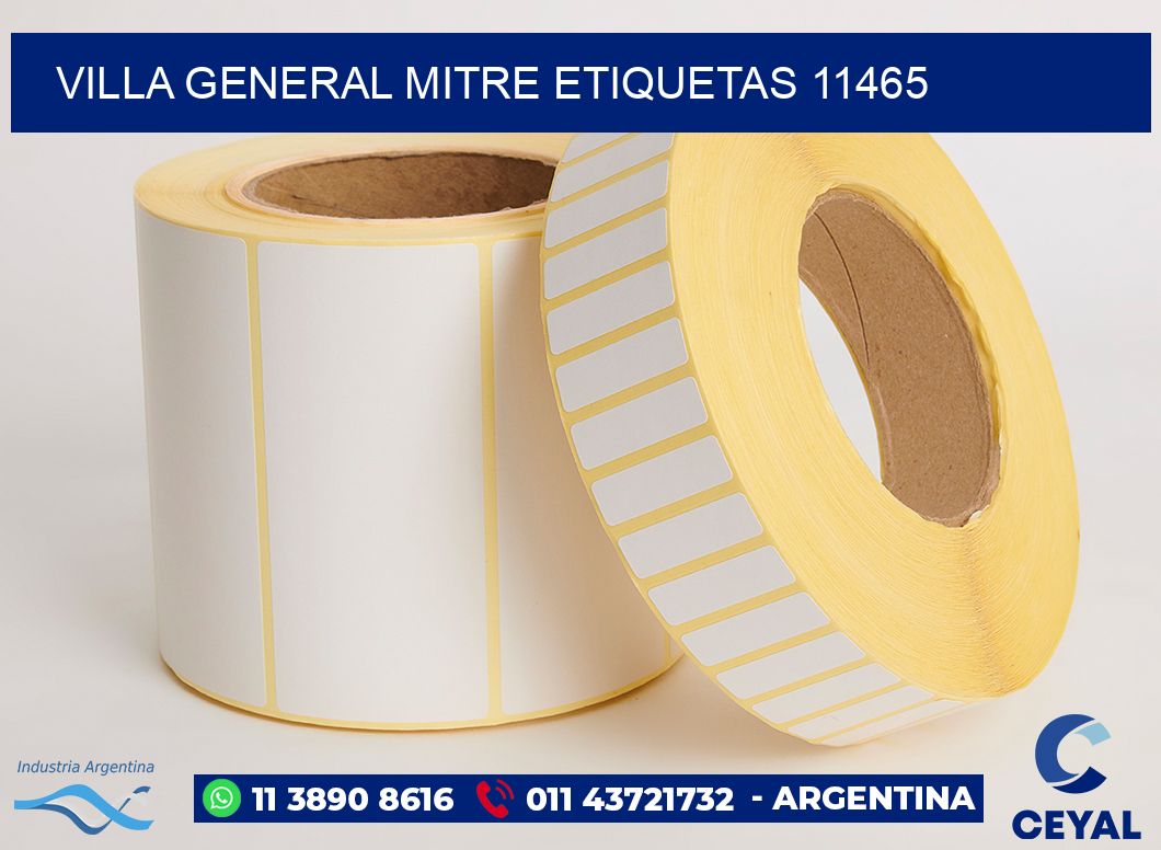 Villa General Mitre etiquetas 11465