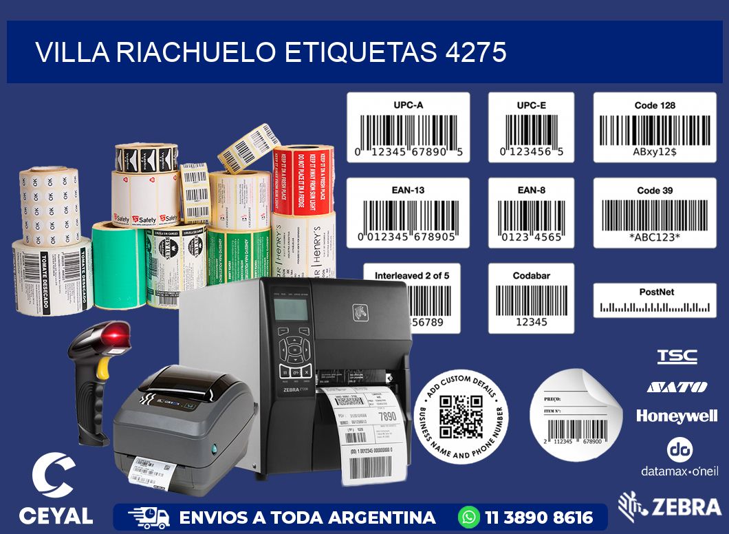 Villa Riachuelo etiquetas 4275