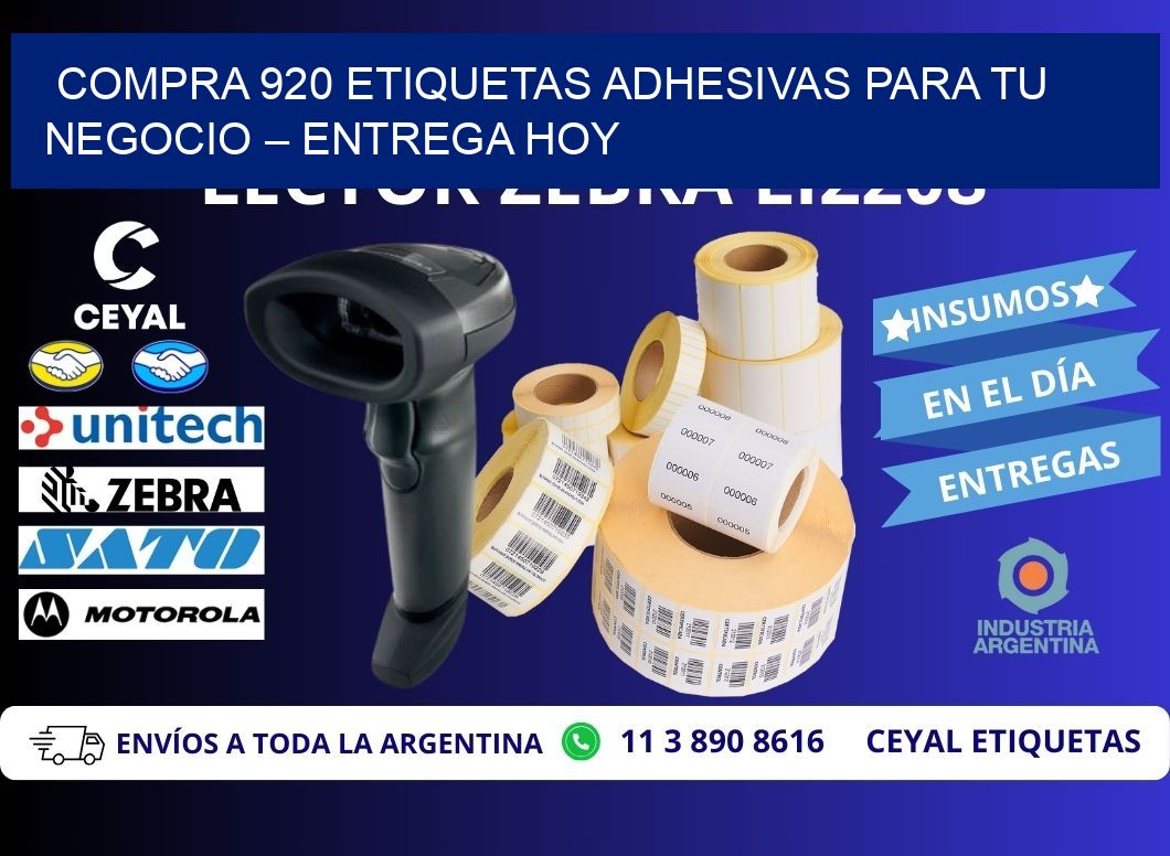 compra 920 Etiquetas Adhesivas para Tu Negocio – Entrega Hoy
