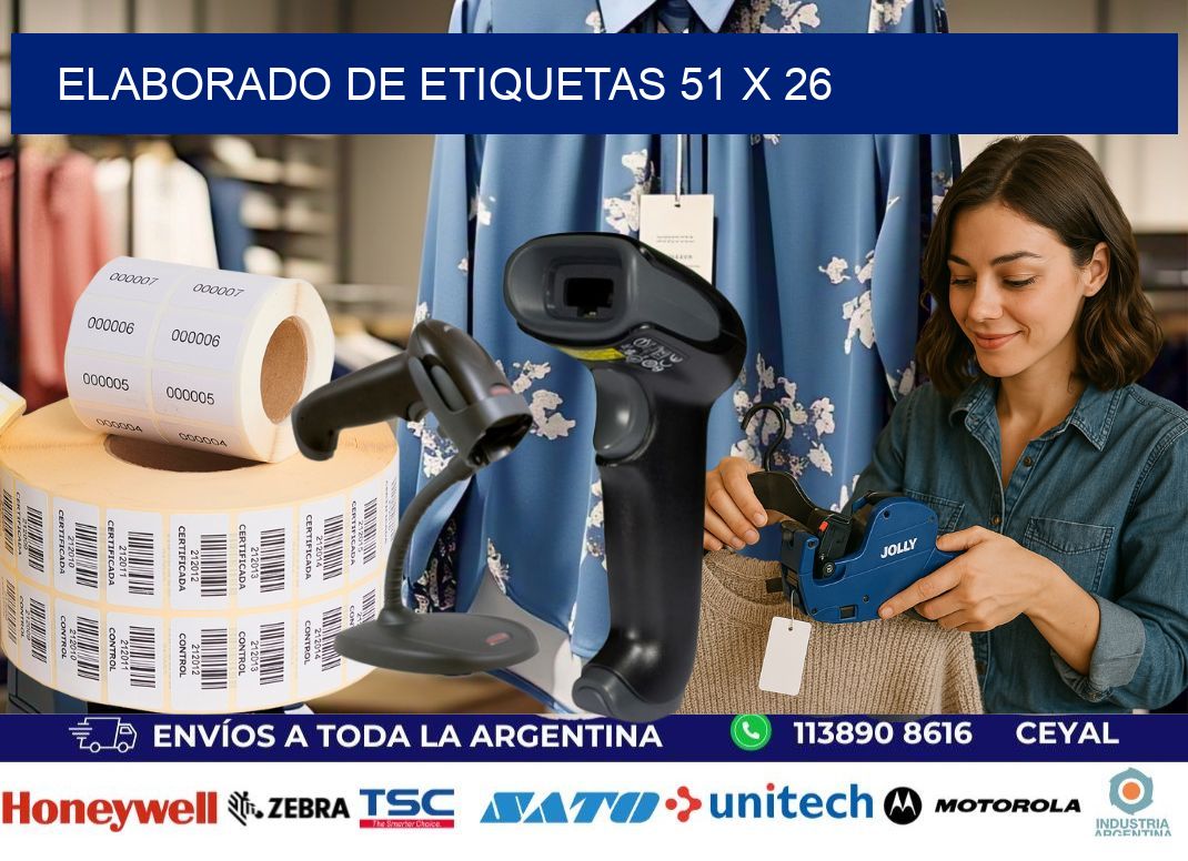 elaborado de etiquetas 51 x 26