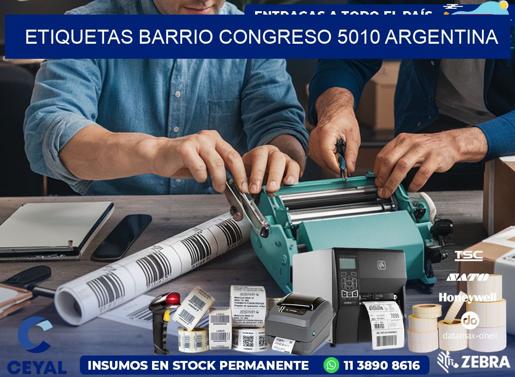etiquetas barrio congreso 5010 argentina