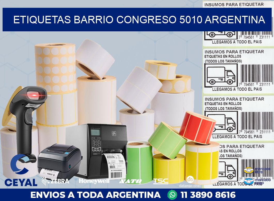 etiquetas barrio congreso 5010 argentina