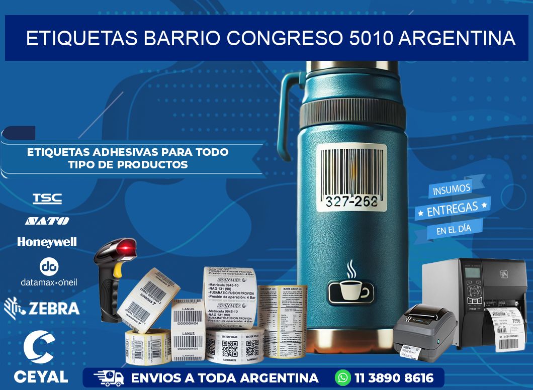 etiquetas barrio congreso 5010 argentina