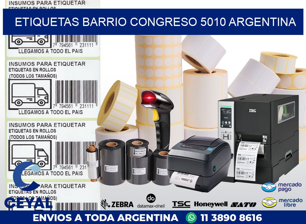 etiquetas barrio congreso 5010 argentina