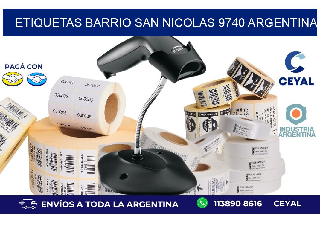 etiquetas barrio san nicolas 9740 argentina