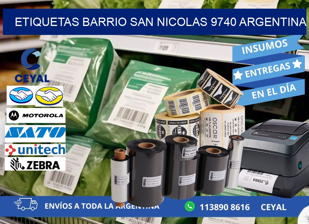etiquetas barrio san nicolas 9740 argentina