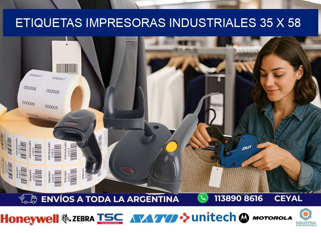 etiquetas impresoras industriales 35 x 58
