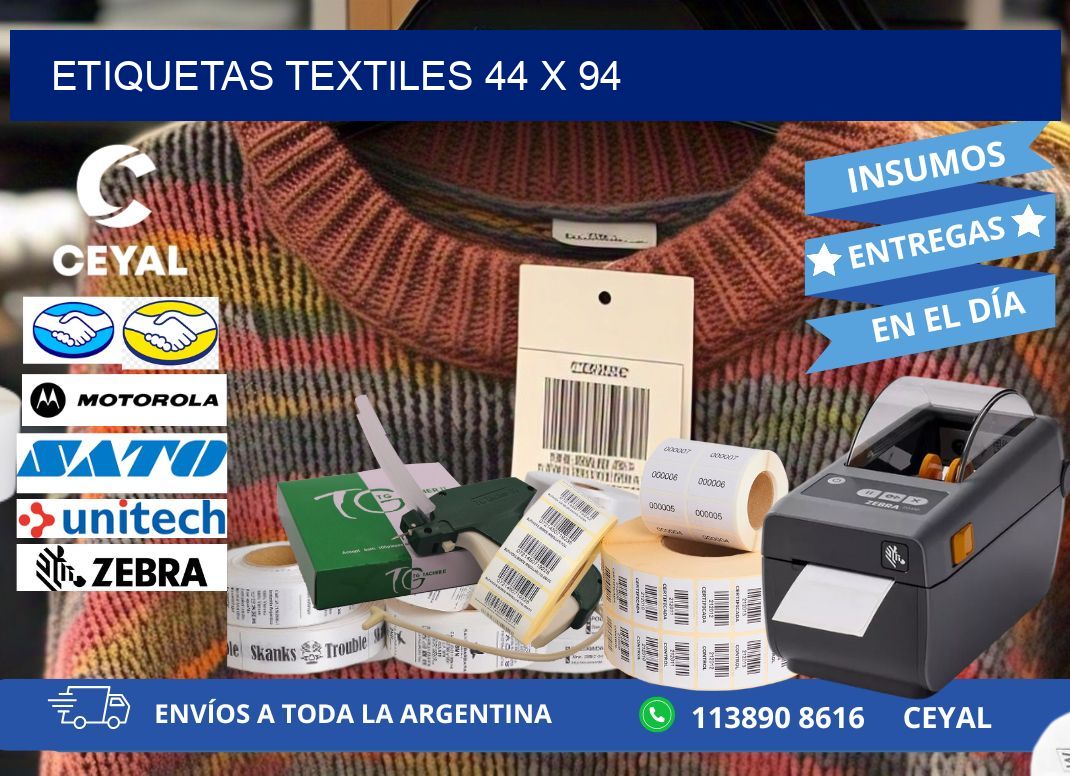 etiquetas textiles 44 x 94
