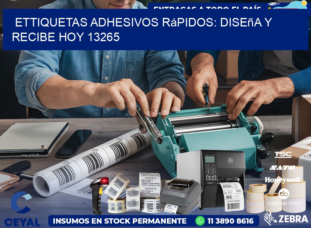 ettiquetas Adhesivos Rápidos: Diseña y Recibe Hoy 13265