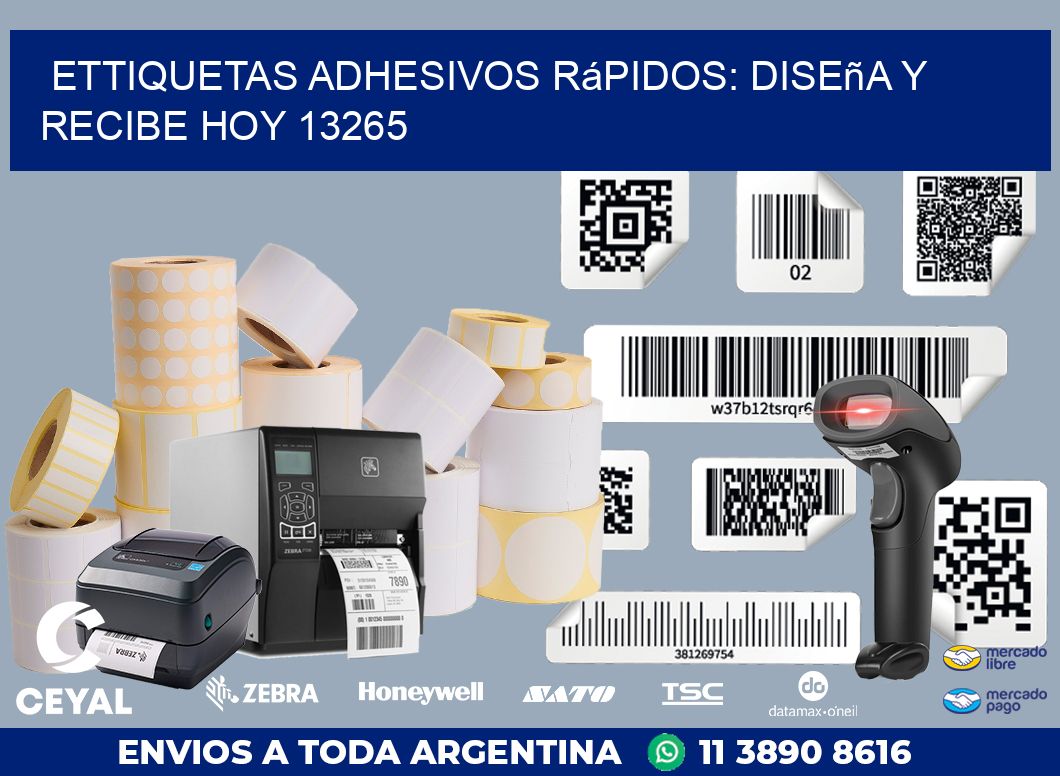ettiquetas Adhesivos Rápidos: Diseña y Recibe Hoy 13265