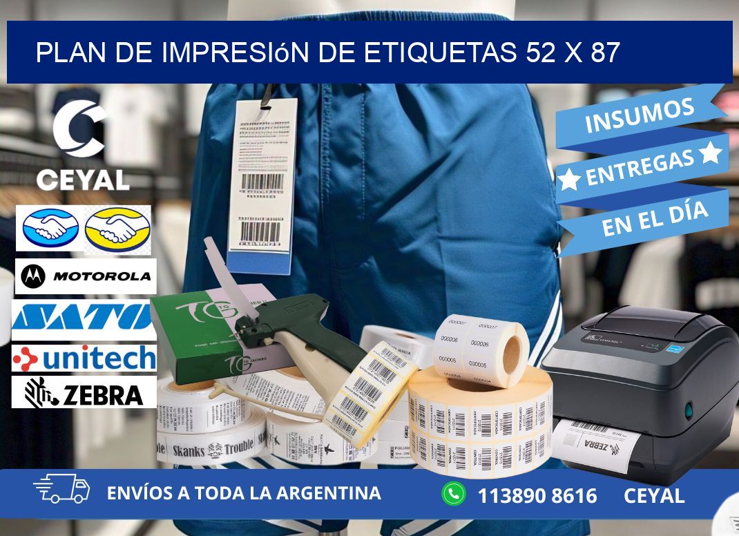 plan de impresión de etiquetas 52 x 87