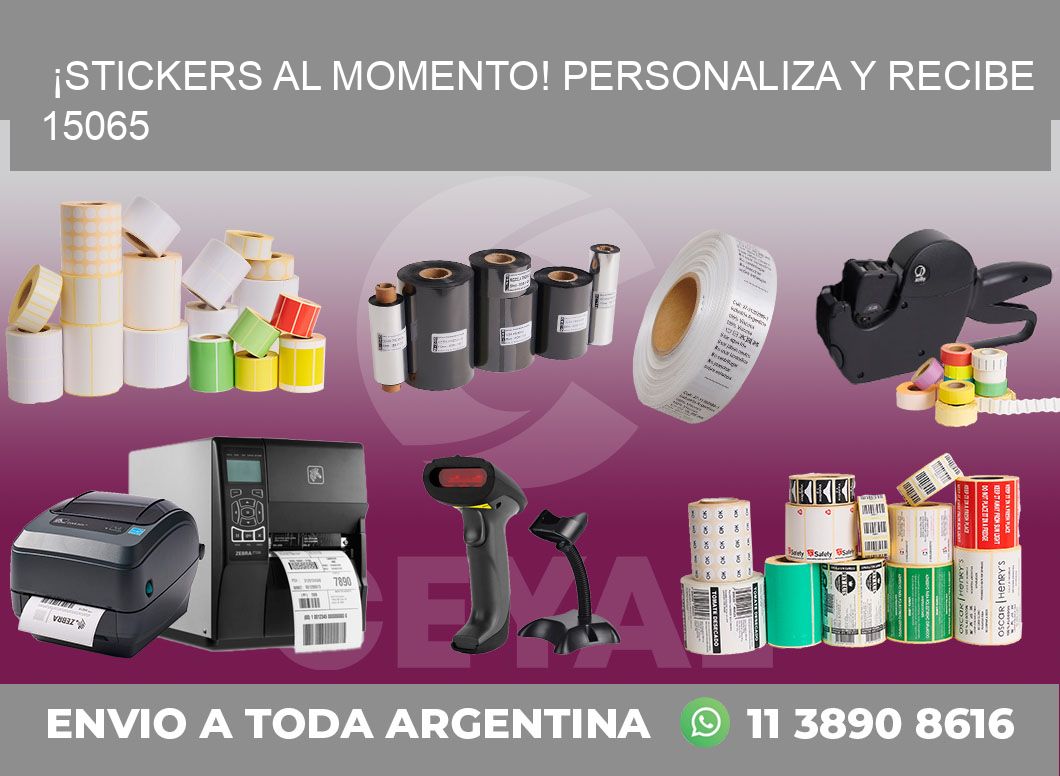 ¡Stickers al Momento! Personaliza y Recibe 15065