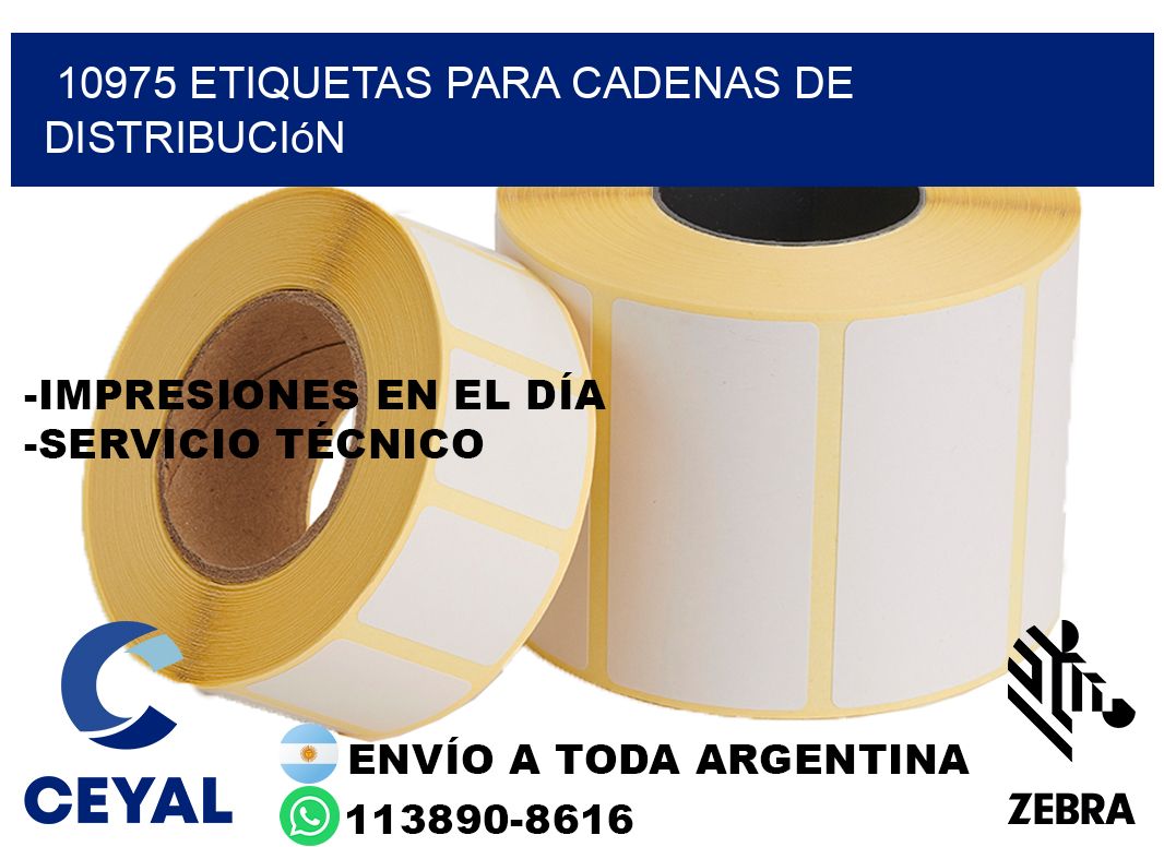 10975 Etiquetas para cadenas de distribución