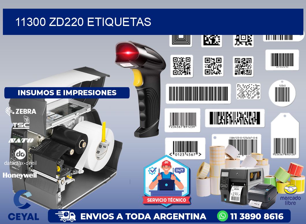 11300 ZD220 etiquetas