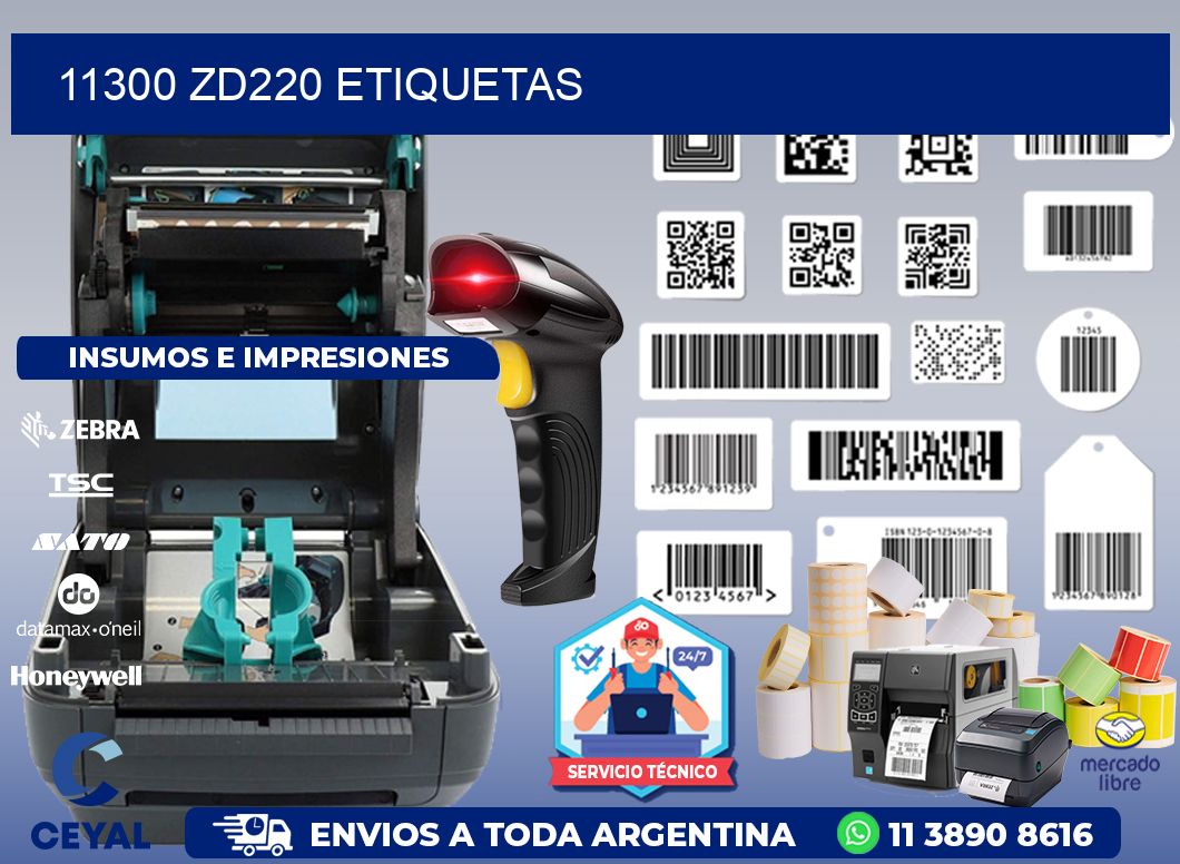11300 ZD220 etiquetas
