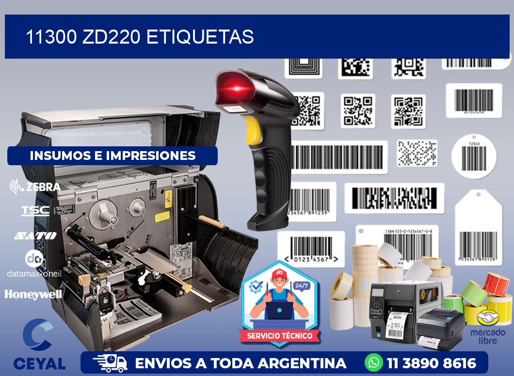 11300 ZD220 etiquetas