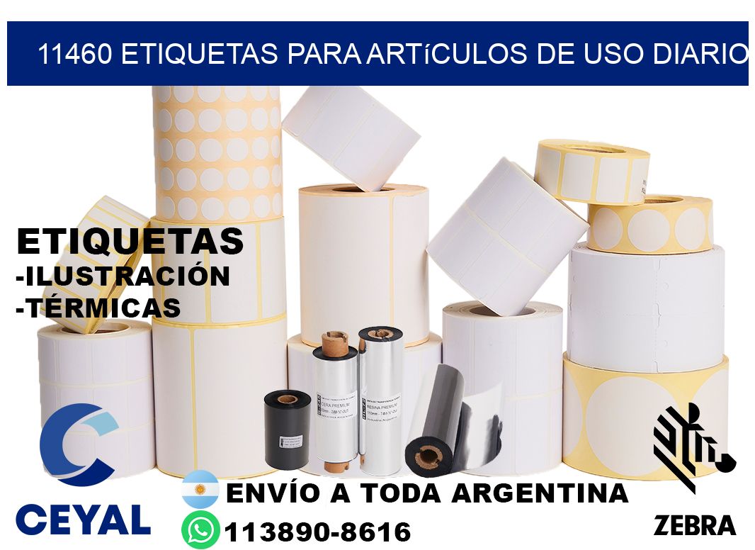 11460 Etiquetas para artículos de uso diario