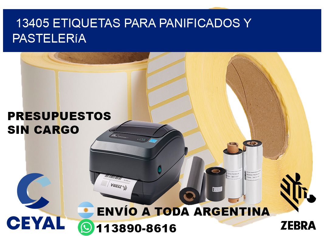 13405 Etiquetas para panificados y pastelería