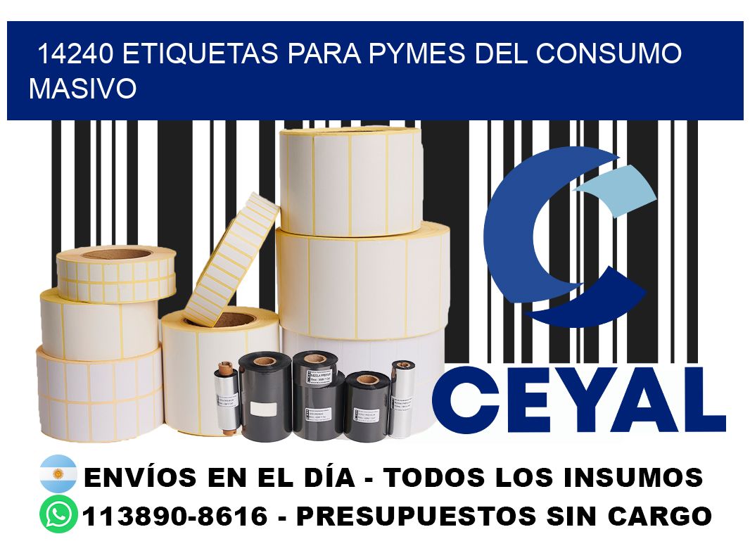 14240 Etiquetas para pymes del consumo masivo