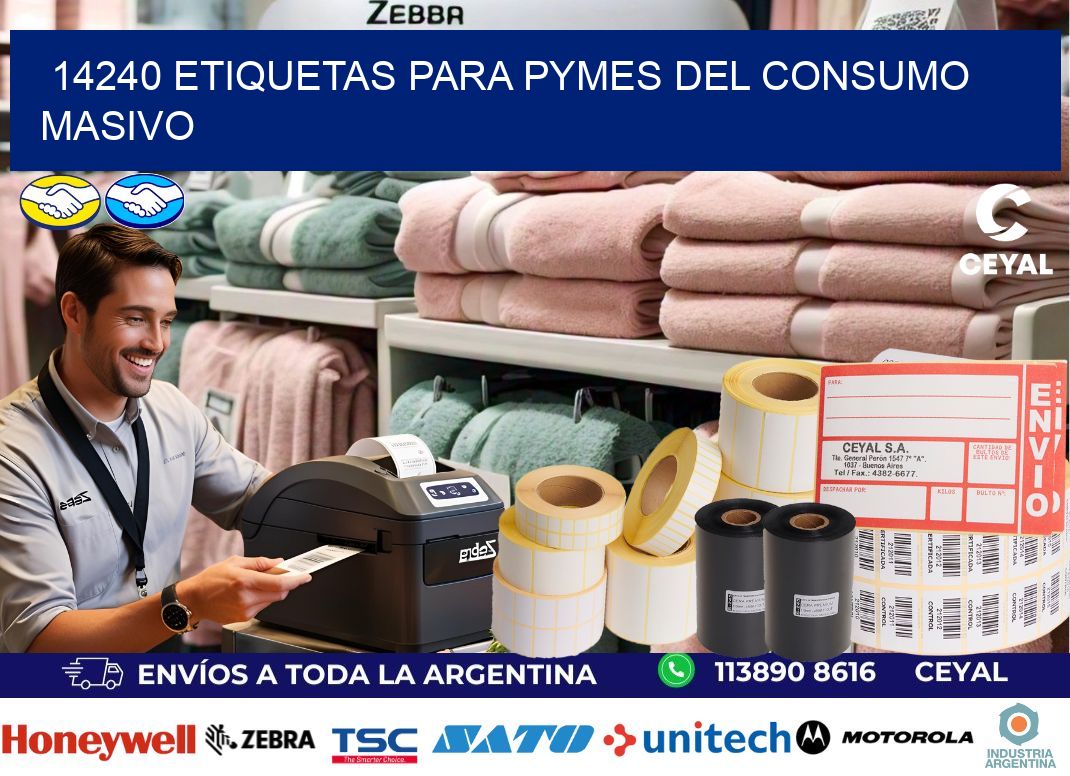 14240 Etiquetas para pymes del consumo masivo