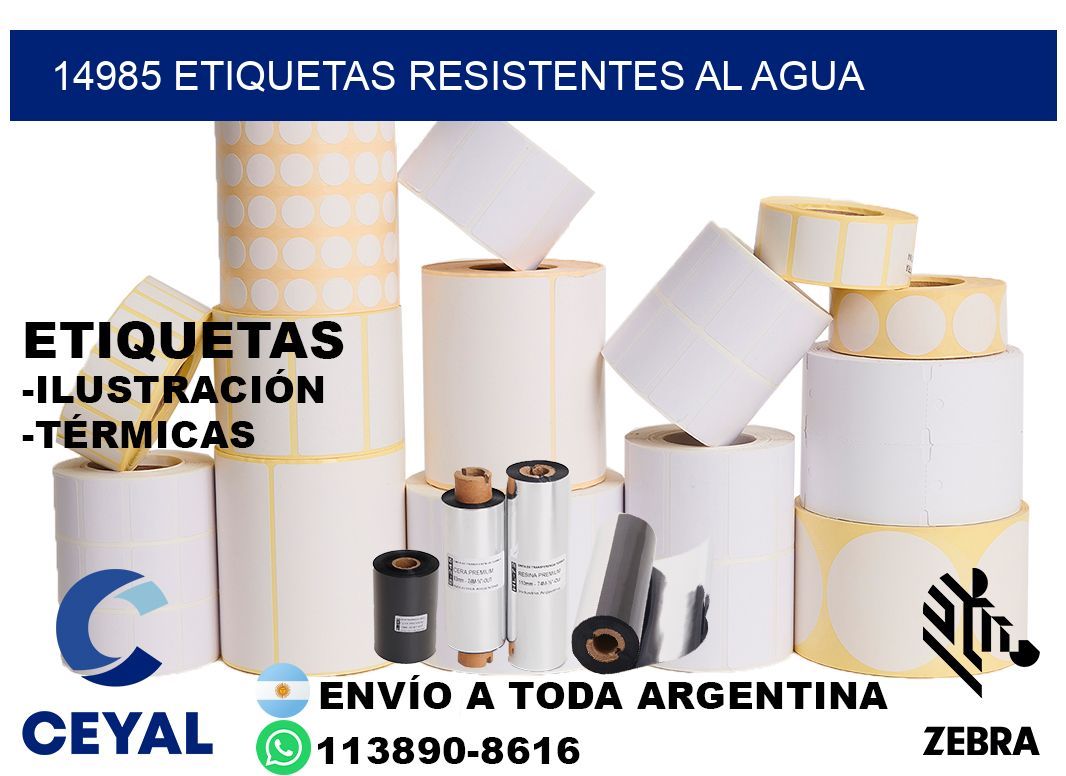 14985 Etiquetas resistentes al agua