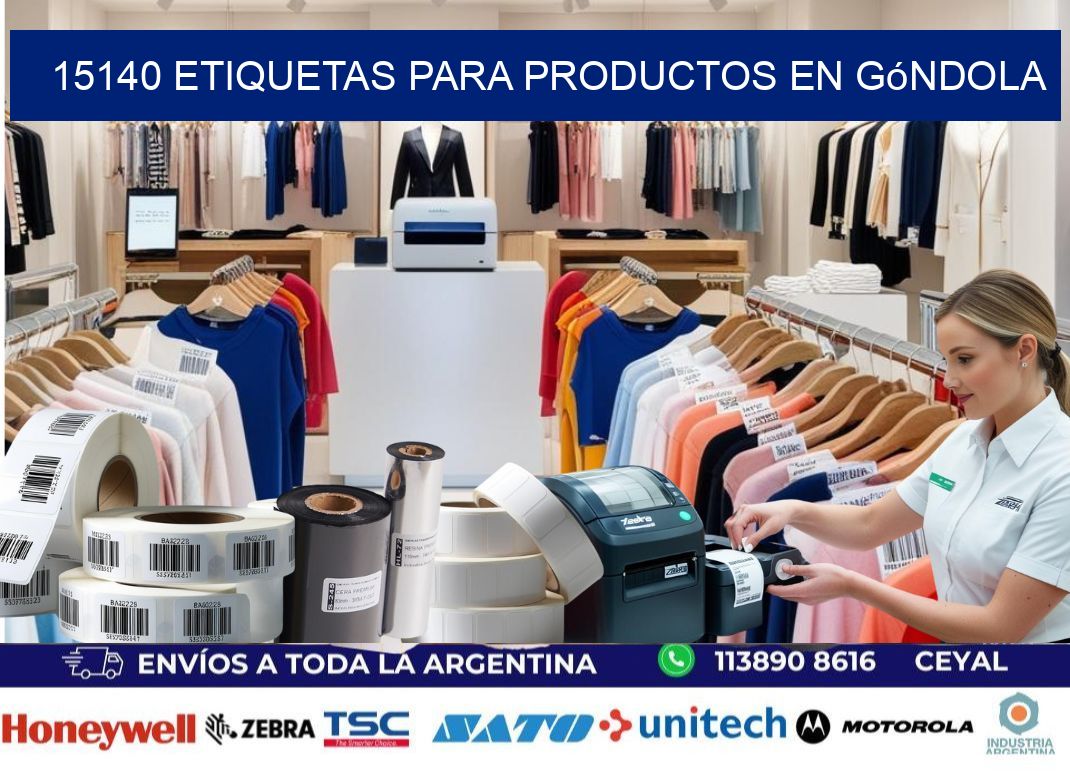 15140 Etiquetas para productos en góndola