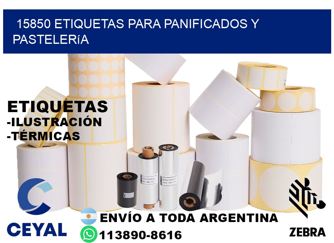 15850 Etiquetas para panificados y pastelería