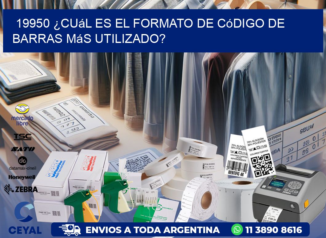 19950 ¿Cuál es el formato de código de barras más utilizado?