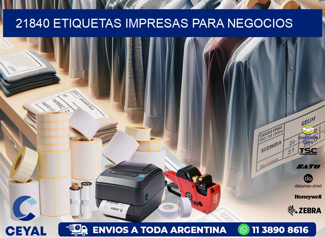 21840 etiquetas impresas para negocios
