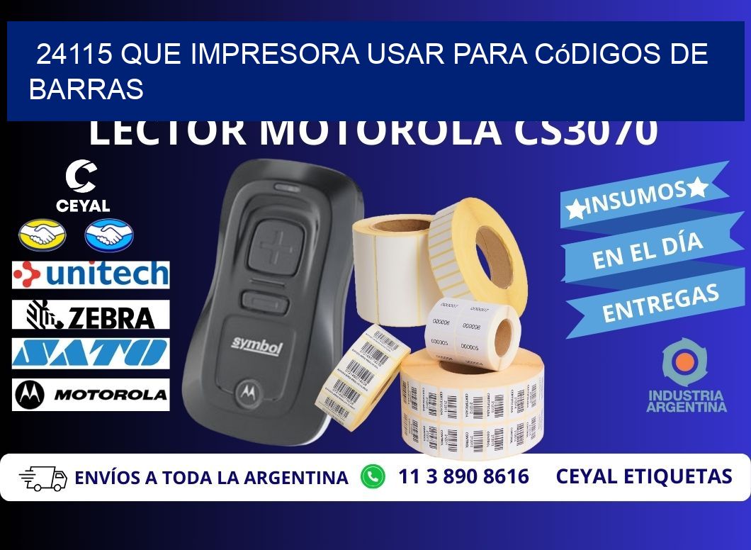 24115 Que impresora usar para códigos de barras