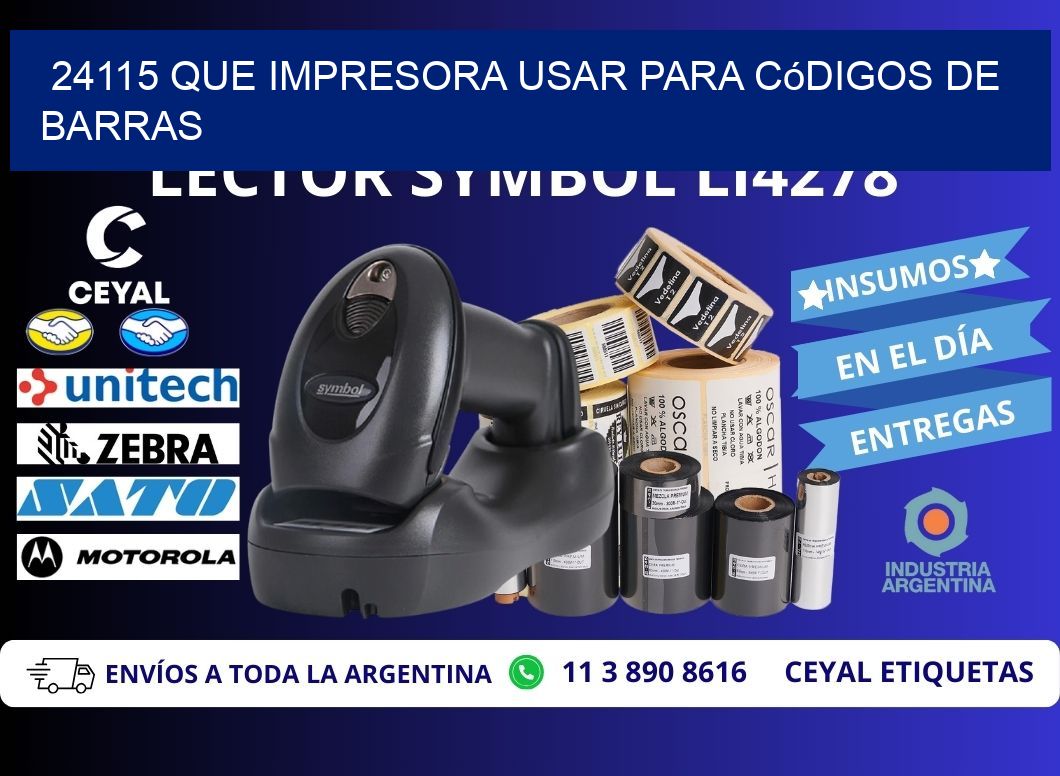 24115 Que impresora usar para códigos de barras