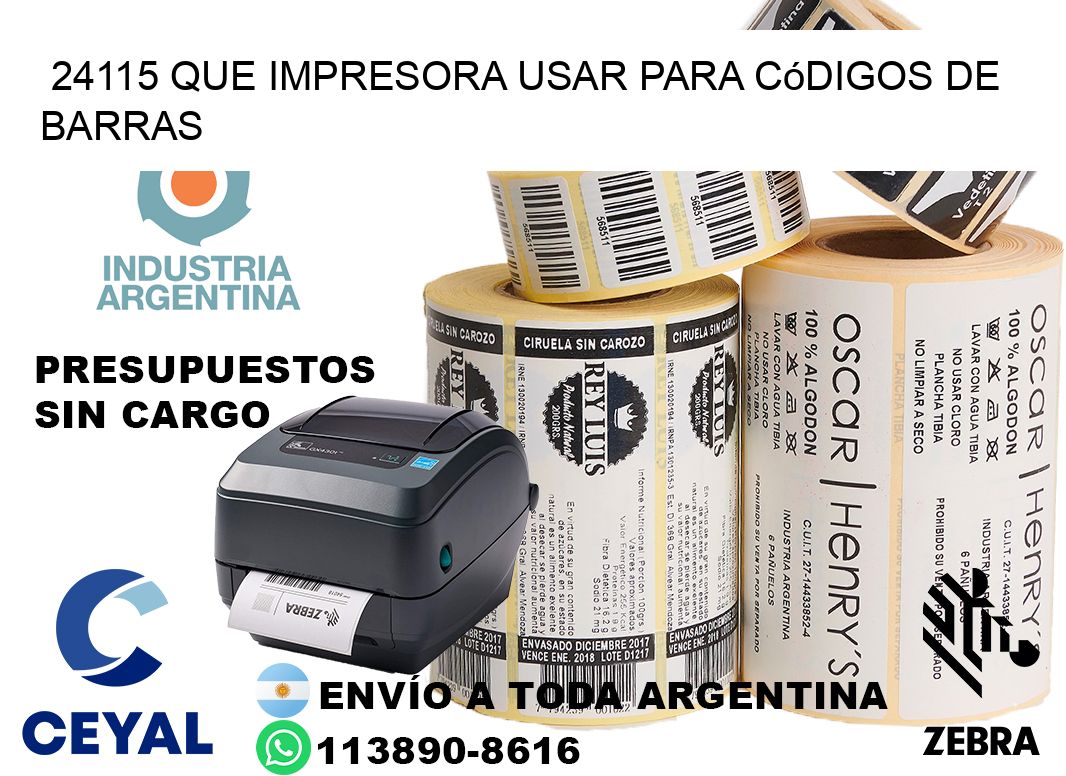 24115 Que impresora usar para códigos de barras