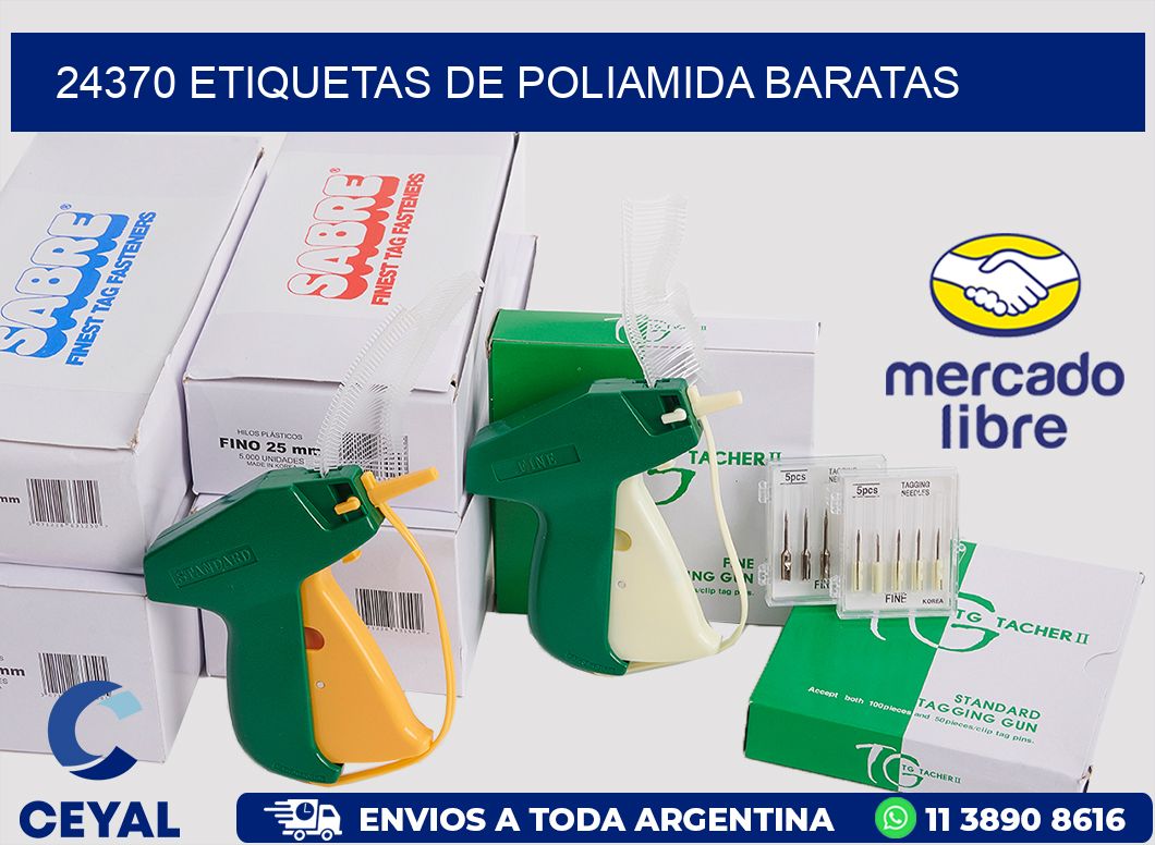 24370 etiquetas de poliamida baratas