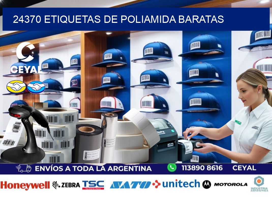 24370 etiquetas de poliamida baratas