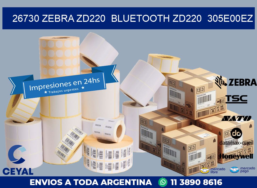 26730 Zebra ZD220 Bluetooth ZD220 305E00EZ